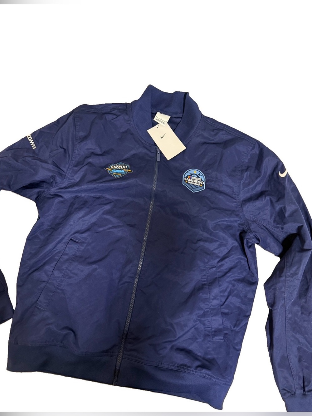 NWT NIKE men’s golf nascar windbreaker San Diego Jacket Warm Up AUTHENTIC $130